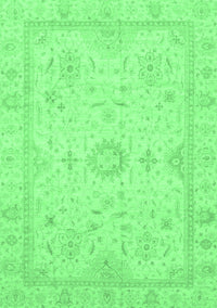 Oriental Emerald Green Traditional Rug, abs3887emgrn