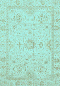 Oriental Light Blue Traditional Rug, abs3887lblu