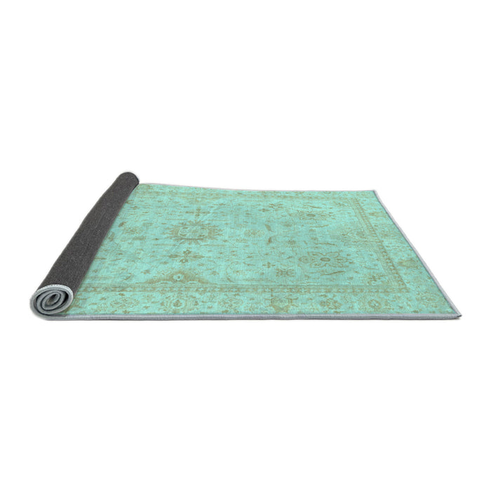 Sideview of Oriental Light Blue Traditional Rug, abs3887lblu