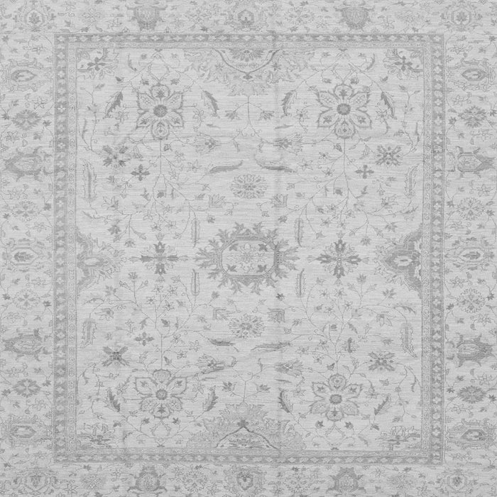 Square Oriental Gray Traditional Rug, abs3887gry