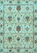 Abstract Light Blue Modern Rug, abs3888lblu