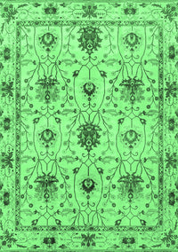 Abstract Emerald Green Modern Rug, abs3888emgrn