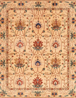 Abstract Orange Modern Rug, abs3888