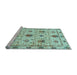 Sideview of Machine Washable Abstract Light Blue Modern Rug, wshabs3888lblu