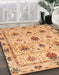 Machine Washable Abstract Orange Rug in a Family Room, wshabs3888