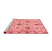 Modern Red Washable Rugs