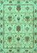 Abstract Turquoise Modern Rug, abs3888turq