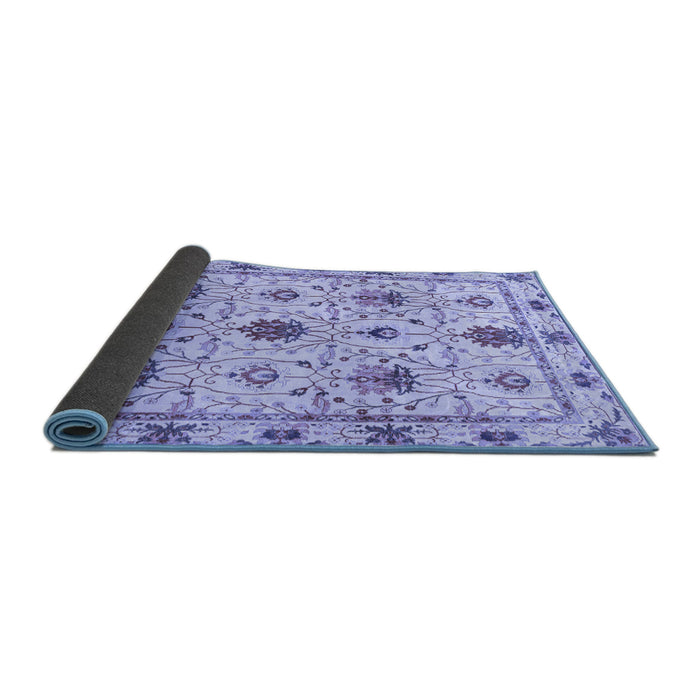 Sideview of Abstract Blue Modern Rug, abs3888blu