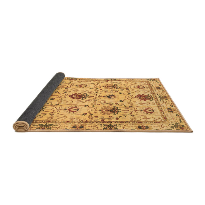 Sideview of Abstract Brown Modern Rug, abs3888brn