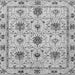 Square Machine Washable Abstract Gray Modern Rug, wshabs3888gry