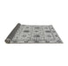 Sideview of Abstract Gray Modern Rug, abs3888gry