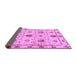 Sideview of Abstract Purple Modern Rug, abs3888pur