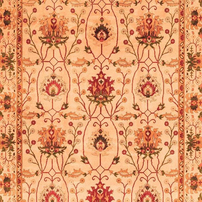 Abstract Orange Modern Rug, abs3888org