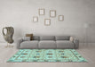 Machine Washable Abstract Light Blue Modern Rug in a Living Room, wshabs3888lblu