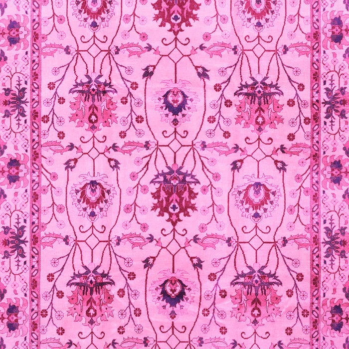 Machine Washable Abstract Pink Modern Rug, wshabs3888pnk