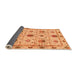 Sideview of Abstract Orange Modern Rug, abs3888org