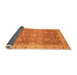 Sideview of Oriental Orange Traditional Rug, abs3889org