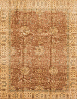 Machine Washable Abstract Orange Rug, wshabs3889