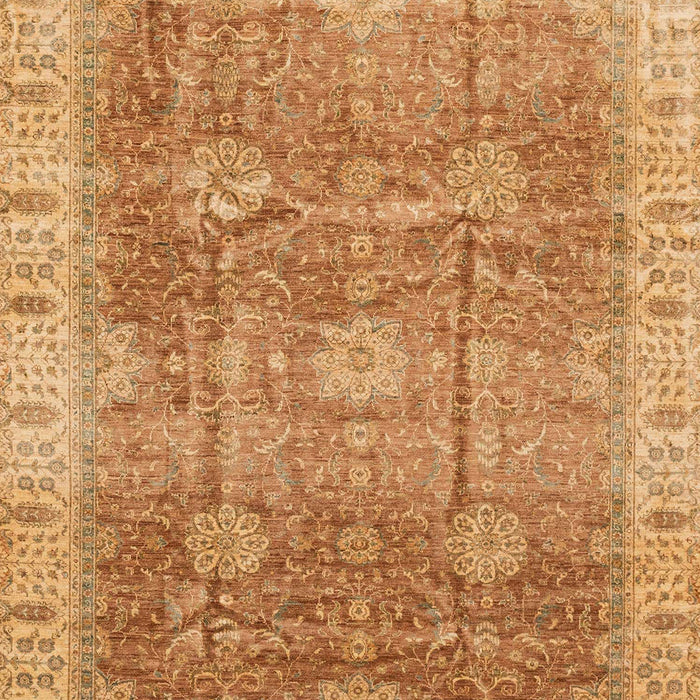 Machine Washable Abstract Orange Rug, wshabs3889