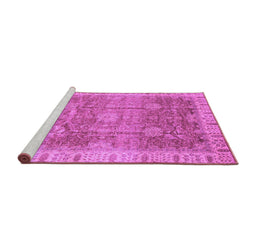 Sideview of Machine Washable Oriental Purple Traditional Area Rugs, wshabs3889pur