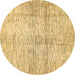 Round Machine Washable Abstract Brown Modern Rug, wshabs388brn