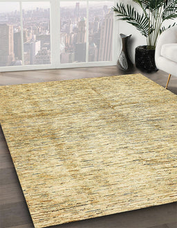 Abstract Sun Yellow Modern Rug in Family Room, abs388