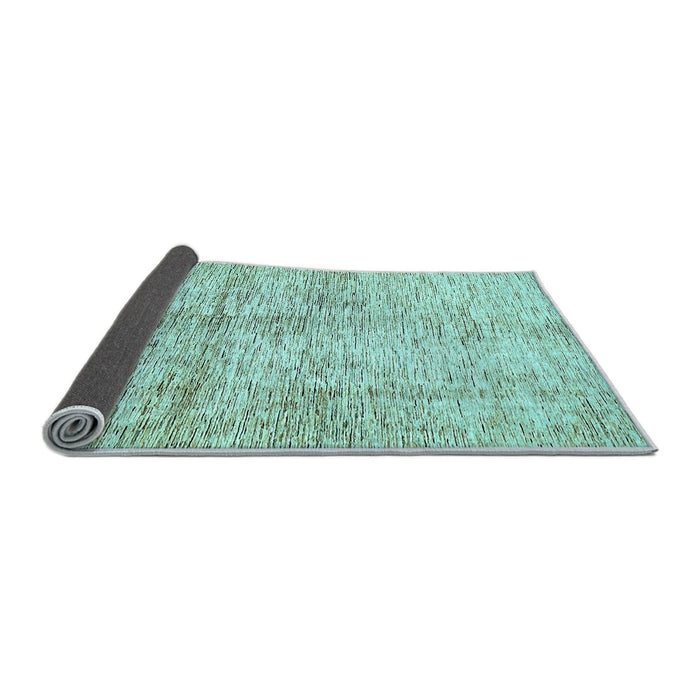 Sideview of Abstract Light Blue Modern Rug, abs388lblu