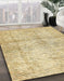 Abstract Sun Yellow Modern Rug in Family Room, abs388