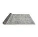 Sideview of Abstract Gray Modern Rug, abs388gry