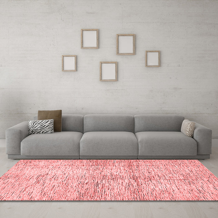 Modern Red Washable Rugs