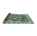 Sideview of Abstract Light Blue Modern Rug, abs3890lblu