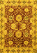 Machine Washable Abstract Yellow Modern Rug, wshabs3890yw