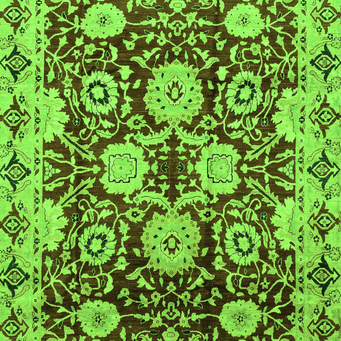 Machine Washable Abstract Green Modern Area Rugs, wshabs3890grn