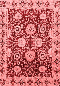 Abstract Red Modern Rug, abs3890red