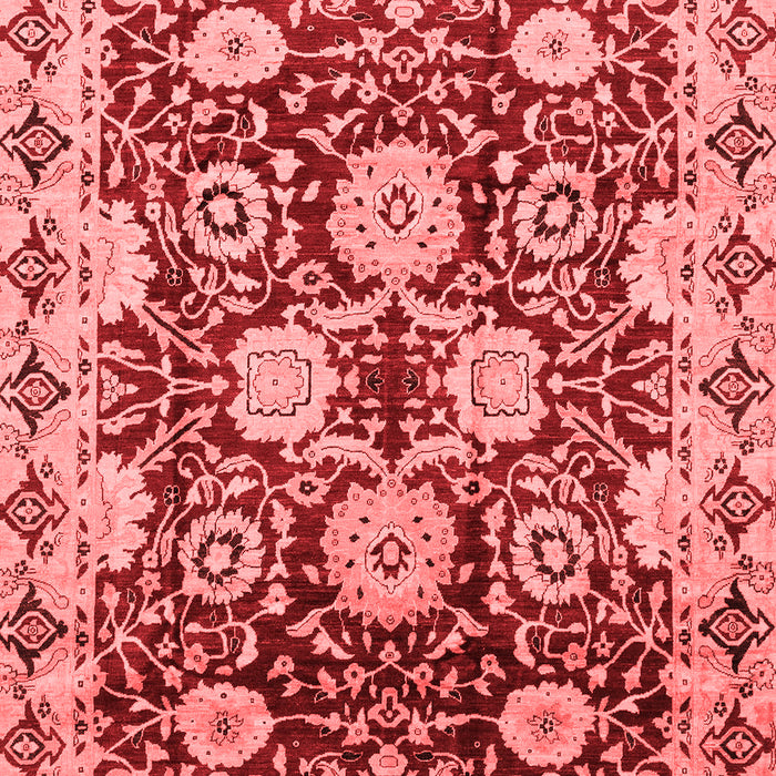 Machine Washable Abstract Red Modern Rug, wshabs3890red
