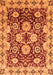 Machine Washable Abstract Orange Modern Area Rugs, wshabs3890org