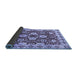 Sideview of Abstract Blue Modern Rug, abs3890blu