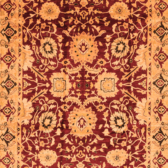Abstract Orange Modern Rug, abs3890org