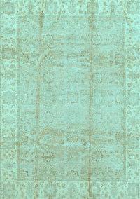 Oriental Light Blue Traditional Rug, abs3891lblu