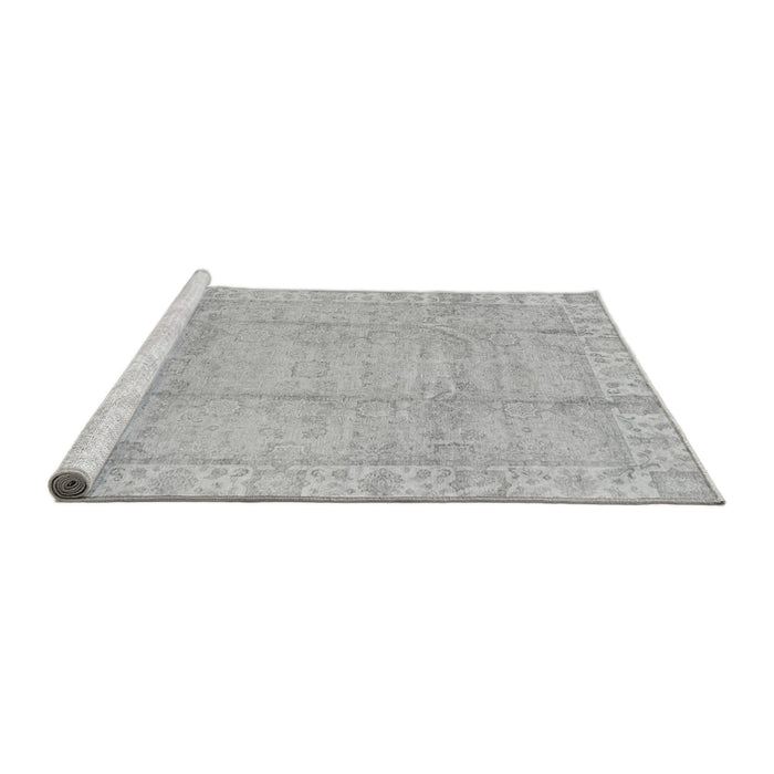 Sideview of Machine Washable Oriental Gray Traditional Rug, wshabs3891gry