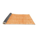Sideview of Oriental Orange Traditional Rug, abs3891org