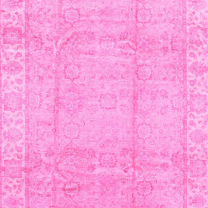 Machine Washable Oriental Pink Traditional Rug, wshabs3891pnk