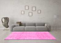 Machine Washable Oriental Pink Traditional Rug, wshabs3891pnk