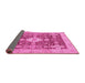 Sideview of Oriental Pink Traditional Rug, abs3892pnk