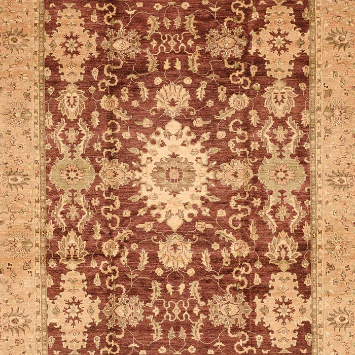 Machine Washable Abstract Orange Rug, wshabs3892