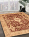 Machine Washable Abstract Orange Rug in a Family Room, wshabs3892