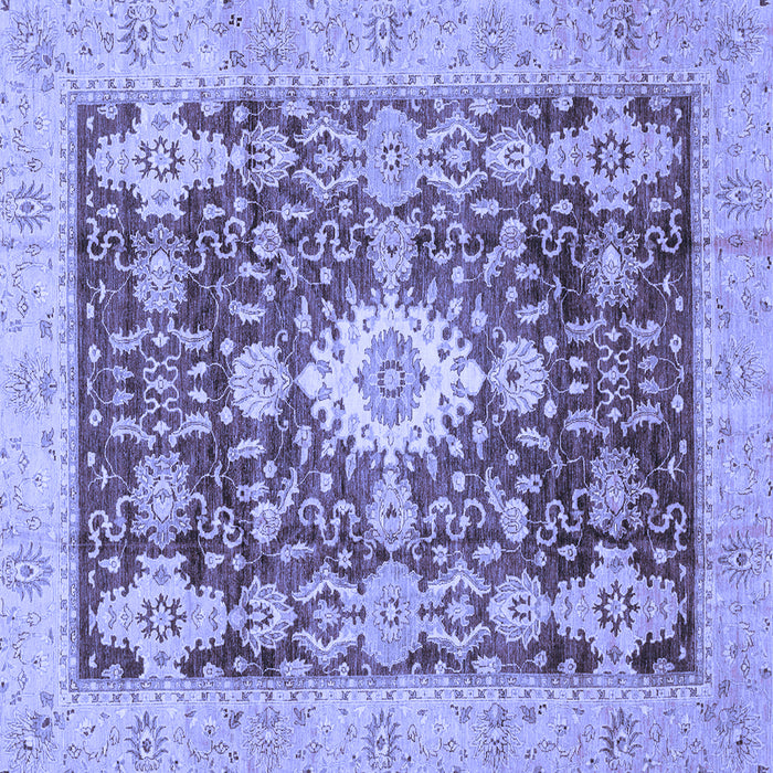 Square Oriental Blue Traditional Rug, abs3892blu