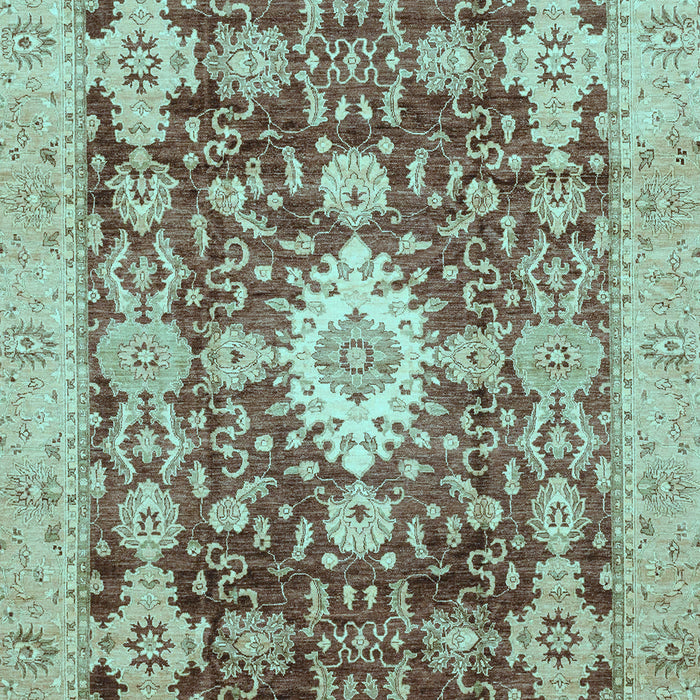 Machine Washable Oriental Light Blue Traditional Rug, wshabs3892lblu