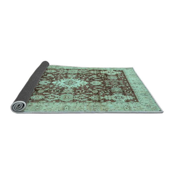 Sideview of Oriental Light Blue Traditional Rug, abs3892lblu