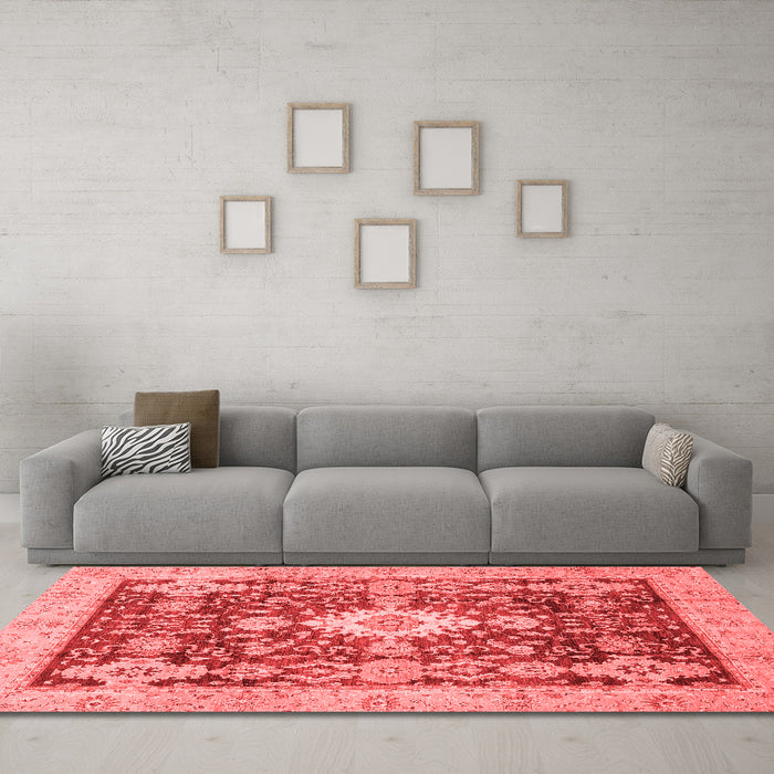 Traditional Red Washable Rugs